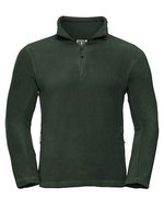 Russel Fleecepullover mit Kadettkragen und Reißverschluss, Black XS, Z8740 – Bottle Green