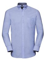 Russell Collection Langarmhemd aus 100% Bio-Baumwolle, Oxford Blue/Oxford Navy 3XL (47/48), Z920 – Bild 2