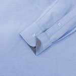 Russell Collection Langarmhemd aus 100% Bio-Baumwolle, Oxford Blue/Oxford Navy 3XL (47/48), Z920 – Bild 9