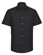 Russell Collection Tailliertes Oxford-Hemd aus Baumwolle 70% – Black