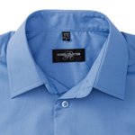 Russell Collection Tailliertes Popeline-Hemd mit Kragen, Black 3XL (47/48), Z924 – Bild 6