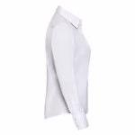 Russell Collection Body-Hugging Poplin Shirt with Button Placket, French Navy M, Z924F – image 5
