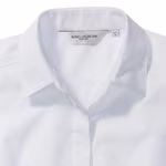 Russell Collection Body-Hugging Poplin Shirt with Button Placket, French Navy M, Z924F – image 6
