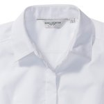 Russell Collection Körperbetontes Popeline-Hemd mit Knopfleiste, Black XS, Z924F – Bild 6