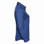 Russell Collection Oxford Bluse Slim Fit Pastellfarbe, Silver L, Z932F – Bild 5