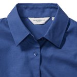 Russell Collection Oxford Bluse Slim Fit Pastellfarbe, Black XS, Z932F – Bild 6