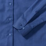 Russell Collection Oxford Bluse Slim Fit Pastellfarbe, Black XS, Z932F – Bild 7