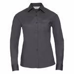 Russell Collection Camicetta classica in Popeline con taschino, Black XS, Z934F – immagine 3