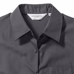 Russell Collection Camicetta classica in Popeline con taschino, Black XS, Z934F – immagine 6