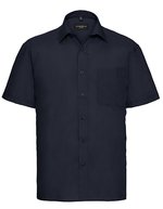 Russell Collection Kurzarm-Hemd Polycotton mit Brusttasche, Black 3XL (47/48), Z935 – French Navy