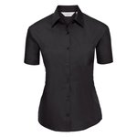 Russell Collection Klassisches Kurzarmhemd aus Polycotton, Black XS, Z935F – Bild 3