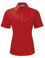 Russell Collection Klassisches Kurzarmhemd aus Polycotton – Classic Red