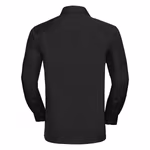 Russell Collection Long-Sleeve Shirt made of Combed Cotton with Chest Pocket, Black 3XL (47/48), Z936 – image 4