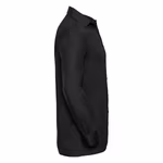 Russell Collection Long-Sleeve Shirt made of Combed Cotton with Chest Pocket, Black 3XL (47/48), Z936 – image 5