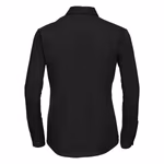 Russell Collection Camicetta a maniche lunghe in Cotone pettinato, Black XS, Z936F – immagine 4