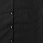 Russell Collection Langarm-Bluse aus gekämmter Baumwolle, Black XS, Z936F – Bild 7