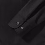 Russell Collection Camicetta a maniche lunghe in Cotone pettinato, Black XS, Z936F – immagine 8