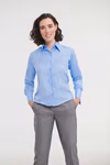 Russell Collection Camicia in Cotone Micro-Twill, sagomata, Black XS, Z956F – immagine 2