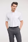 Russell Collection Wrinkle-Free Cotton Shirt with Chest Pocket, Black 3XL (47/48), Z957 – image 2