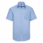 Russell Collection Wrinkle-Free Cotton Shirt with Chest Pocket, Black 3XL (47/48), Z957 – image 3