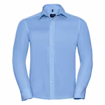 Russell Collection Camicia in Cotone stiro facile con rinforzo colletto, Black 3XL (47/48), Z958 – immagine 3