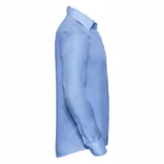 Russell Collection Camicia in Cotone stiro facile con rinforzo colletto, Black 3XL (47/48), Z958 – immagine 5