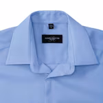 Russell Collection Camicia in Cotone stiro facile con rinforzo colletto, Black 3XL (47/48), Z958 – immagine 6