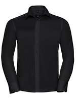 Russell Collection Bügelfreies Baumwollhemd mit Kragenverstärkung, Black 3XL (47/48), Z958 – Bild 2