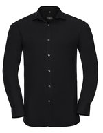Russell Collection Langarmhemd mit körperbetontem Schnitt, Black 3XL (47/48), Z960 – Bild 2