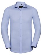 Russell Collection Langarmhemd mit körperbetontem Schnitt, Black 3XL (47/48), Z960 – Vif Ciel