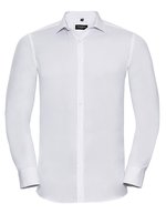Russell Collection Langarmhemd mit körperbetontem Schnitt, Black 3XL (47/48), Z960 – Blanc