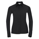 Russell Collection Körperbetonte Bluse mit Feuchtigkeitsableitung, Black XS, Z960F – Bild 3