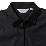 Russell Collection Körperbetonte Bluse mit Feuchtigkeitsableitung, Black XS, Z960F – Bild 6