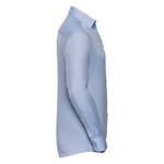 Russell Collection Tailliertes Herringbone-Hemd mit Manschettenknöpfen, Light Blue 3XL (47/48), Z962 – Bild 5