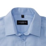 Russell Collection Tailliertes Herringbone-Hemd mit Manschettenknöpfen, Light Blue 3XL (47/48), Z962 – Bild 6