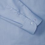 Russell Collection Tailliertes Herringbone-Hemd mit Manschettenknöpfen, Light Blue 3XL (47/48), Z962 – Bild 7