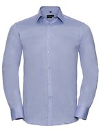 Russell Collection Tailliertes Herringbone-Hemd mit Manschettenknöpfen, Light Blue 3XL (47/48), Z962 – Bild 2