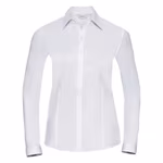 Russell Collection Slim Fit Herringbone Business-Hemd, Light Blue L, Z962F – Bild 3