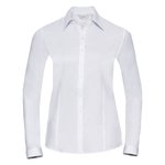 Russell Collection Slim Fit Herringbone Business-Hemd, Light Blue XS, Z962F – Bild 3