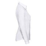 Russell Collection Slim Fit Herringbone Business-Hemd, Light Blue XS, Z962F – Bild 5
