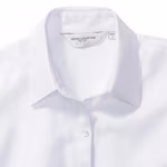 Russell Collection Slim Fit Herringbone Business-Hemd, Light Blue L, Z962F – Bild 6