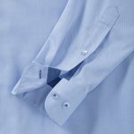 Russell Collection Langarm-Hemd mit Kontrastdetails und Slim-Fit, Light Blue/Mid Blue 3XL (47/48), Z964 – Bild 6