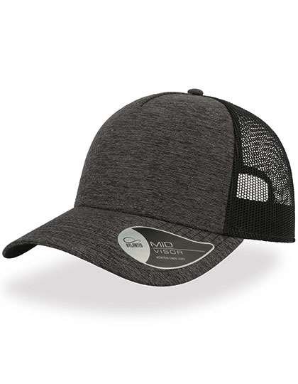 Atlantis Rapper Melange Cap mit Mesh-Detail