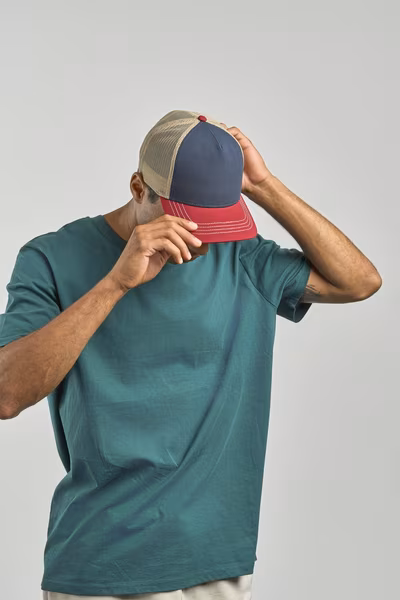 Atlantis Rapper Canvas Cap mit Mesh-Detail