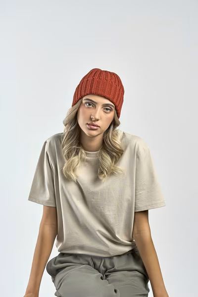 Atlantis Shore Beanie sostenibile a maglia a coste