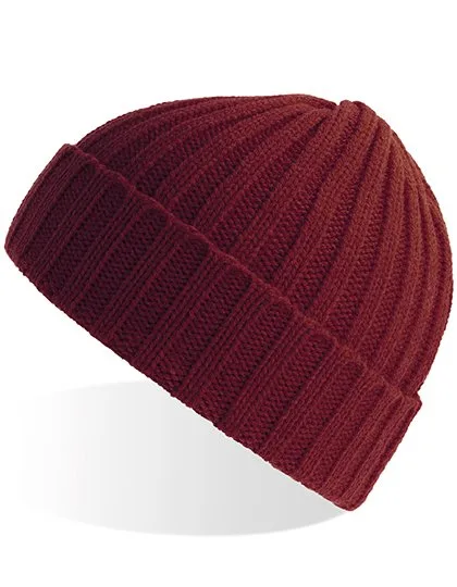 Atlantis Shore Beanie sostenibile a maglia a coste