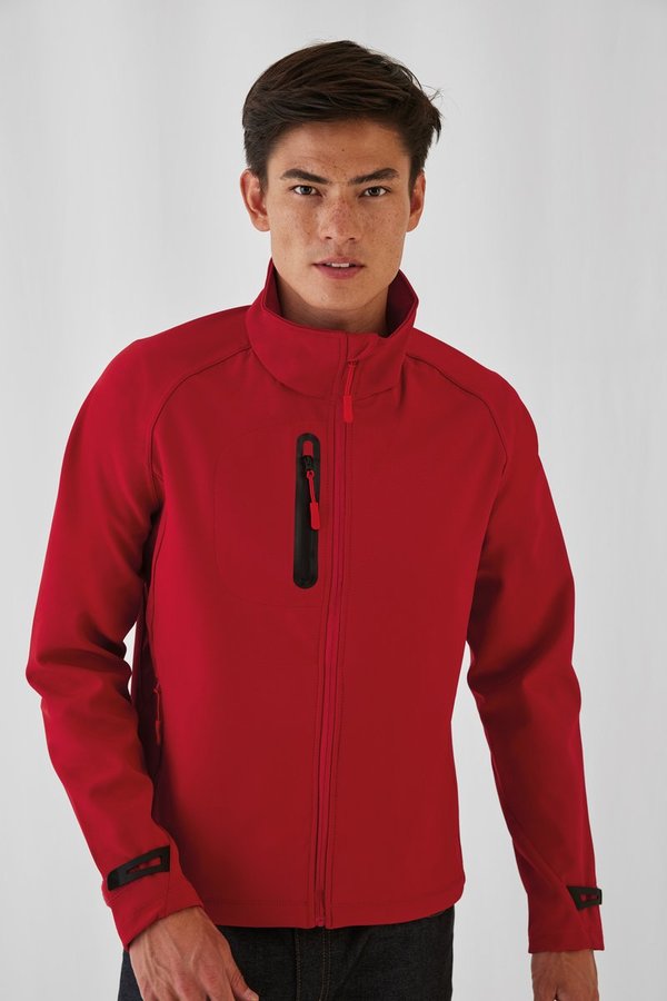 B&C COLLECTION X-Lite Softshelljacke mit Taschen für Herren