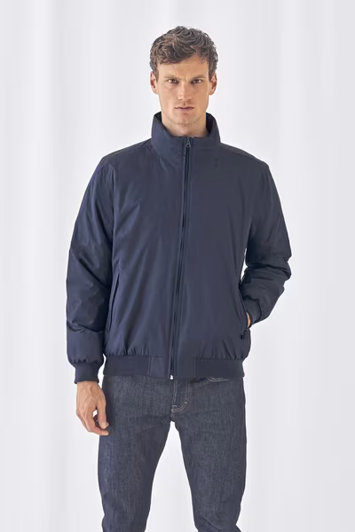 B&C COLLECTION Giacca bomber impermeabile con cappuccio