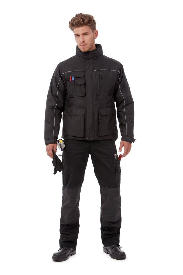B&C COLLECTION Jacke Shelter Pro mit 12 Taschen