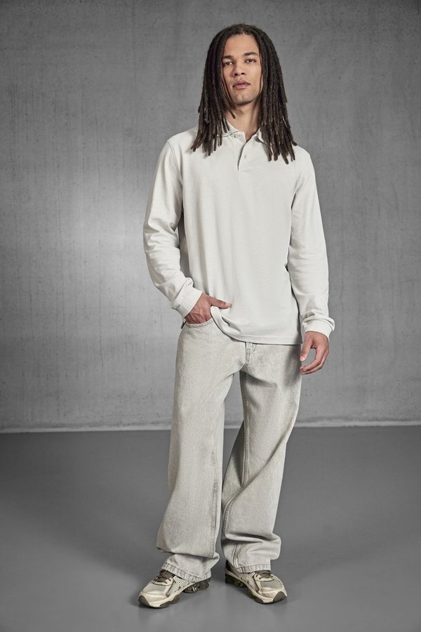 B&C Polo 210 Langarmshirt aus Baumwolle